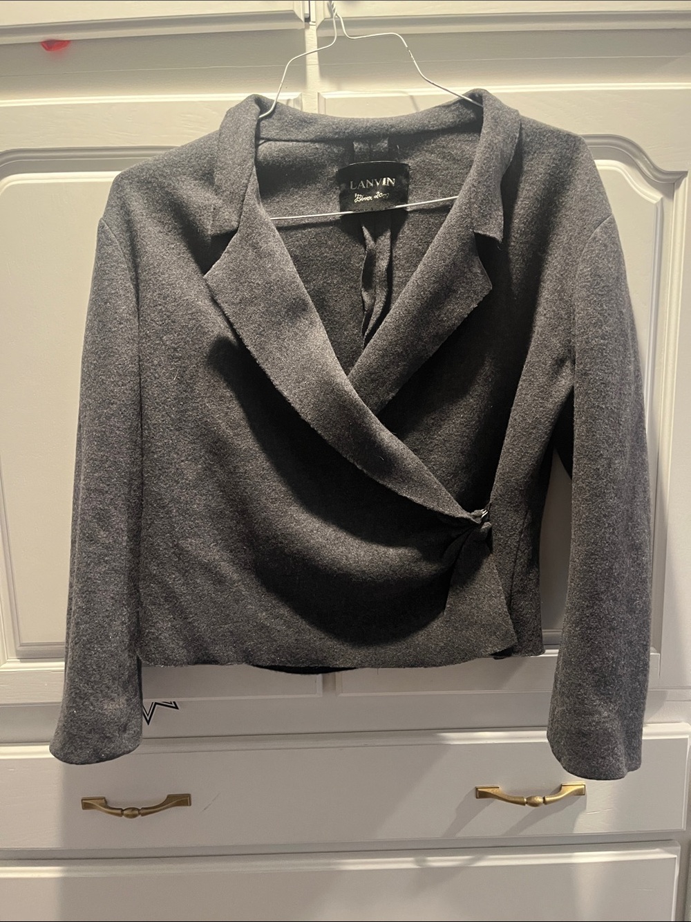 Lanvin Hiver 2009 Wool Wrap Jacket IT 42/US M Fair condition